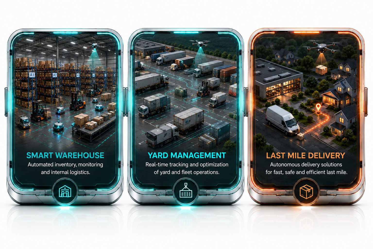 Three pillars of logistics excellence: smart warehouse, yard management, and last mile delivery